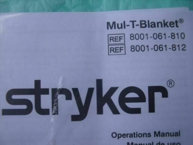 STRYKER 8001-061-810 AND 8001-061-812 MUL-T-BLANKET