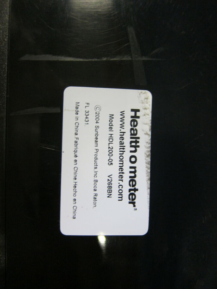 SUNBEAM PRODUCTS HDL200-05 Scale