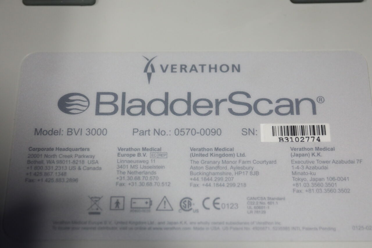 VERATHON Bladderscan BVI 3000 Urology