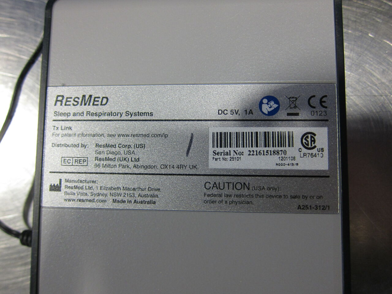 RESMED Tx Link - Lot of 2 Bi-level PAP