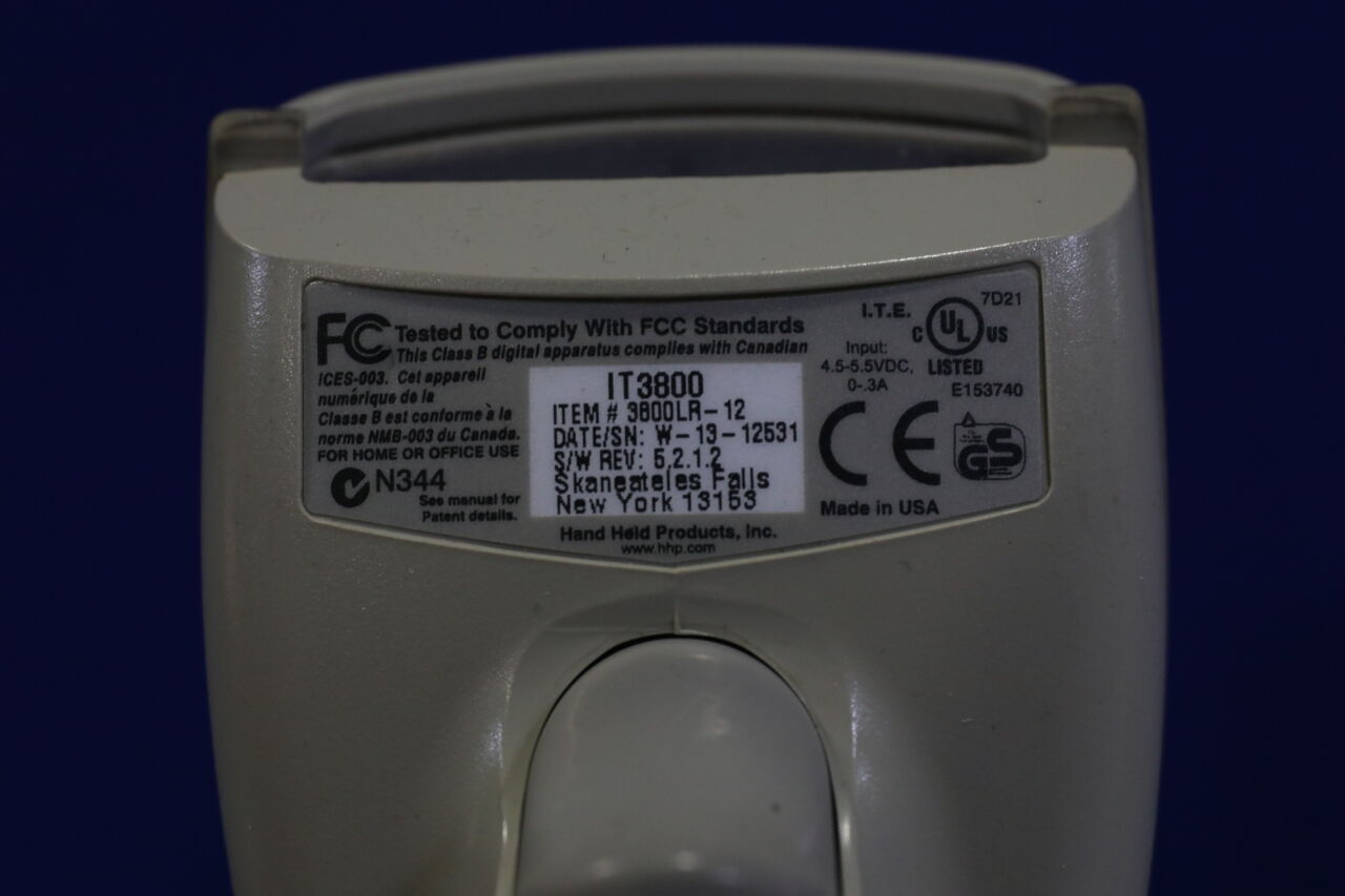 HANDHELD PRODUCTS IT3800 Barcode Scanner - Lot of 3