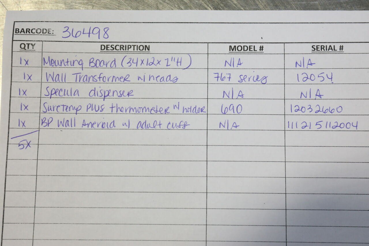WELCH ALLYN Various Wall Diagnostic System