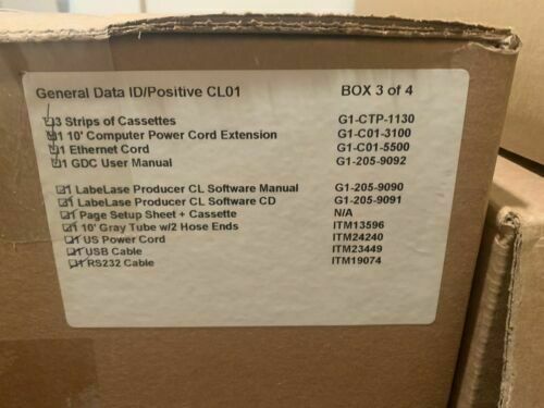 GENERAL DATA ID/Positive CL-01 Tissue Biopsy Cassette Printer