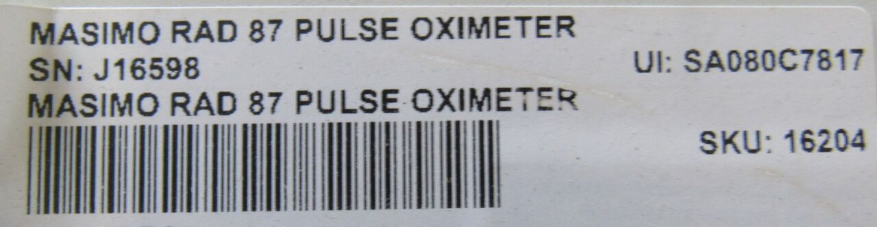 MASIMO Rad 87 - Lot of 10 Oximeter - Pulse