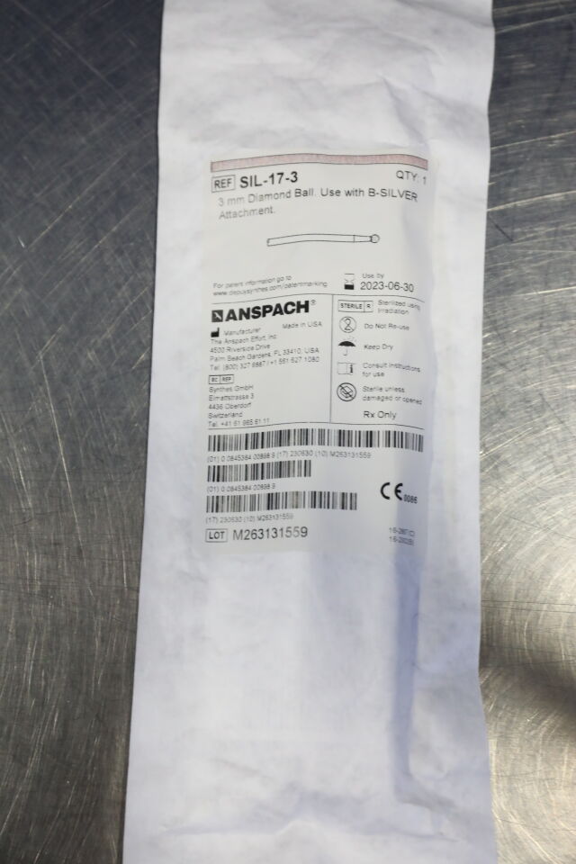 ANSPACH SIL-17-3 3mm Diamond Ball - Lot of 4