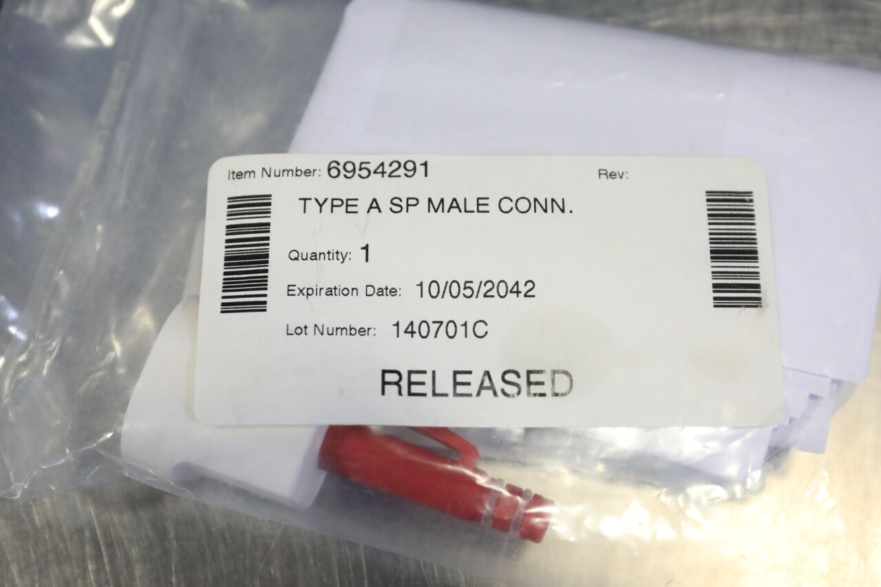 GAMBRO 6954291 Type A SP Male Connector - Lot of 8