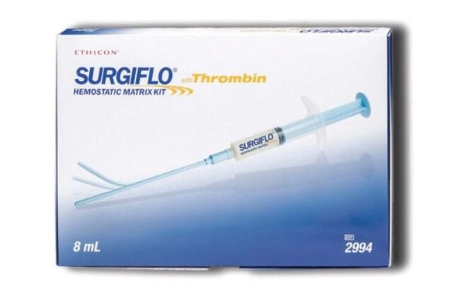 ETHICON Ethicon 2994 SURGIFLO 8ml Hemostatic Matrix Kit with Thrombin Fully Sterile Each