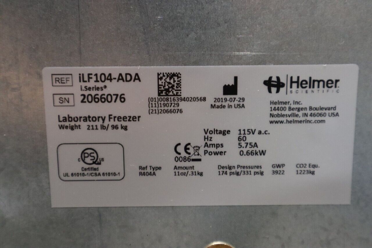 HELMER ILF 104-ADA Refrigerator Freezer