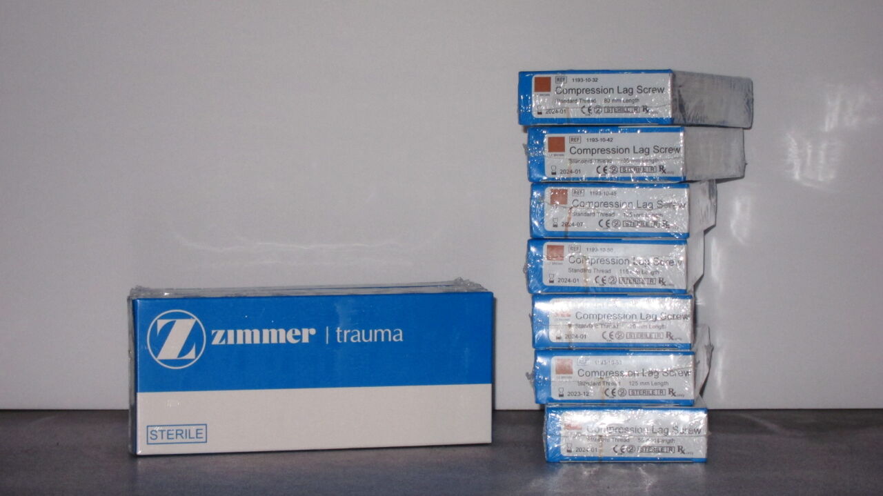 ZIMMER Versa FX Femoral Fixation System Compression Lag Screw - Lot of 10