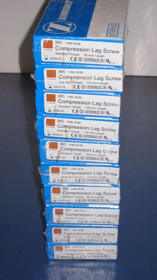 ZIMMER Versa FX Femoral Fixation System Compression Lag Screw - Lot of 10