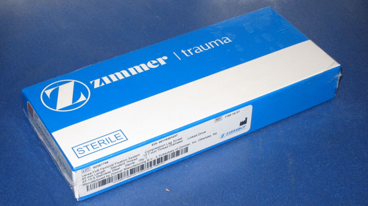ZIMMER Versa FX Femoral Fixation System Compression Lag Screw - Lot of 15