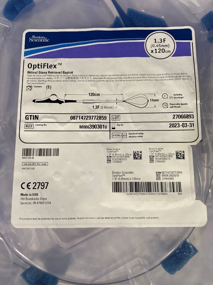 BOSTON SCIENTIFIC OptiFlex M0063903010 Nitinol Stone Retrieval Basket - Lot of 2