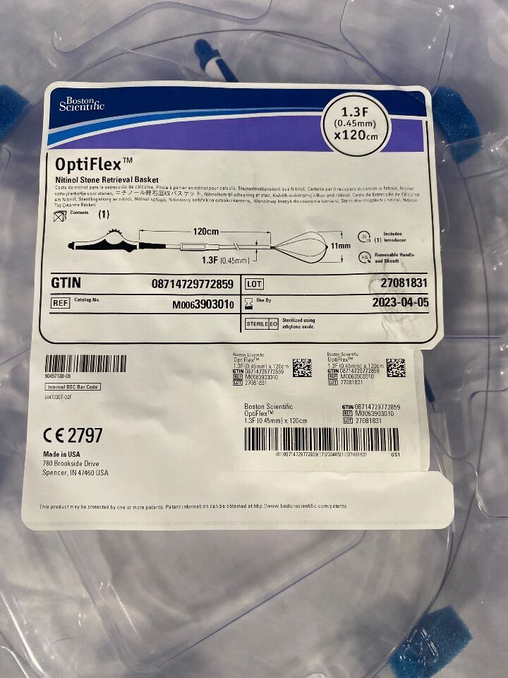 BOSTON SCIENTIFIC OptiFlex M0063903010 Nitinol Stone Retrieval Basket - Lot of 2
