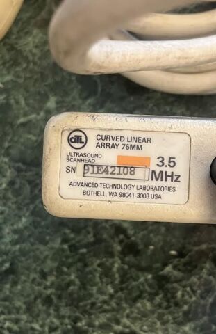 ATL CLA 76 Curved Linear Array 3.5 Lot of 2 Ultrasound Transducer