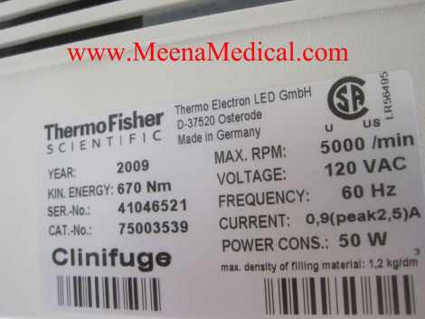 THERMO SCIENTIFIC Heraeus Clinifuge Centrifuge