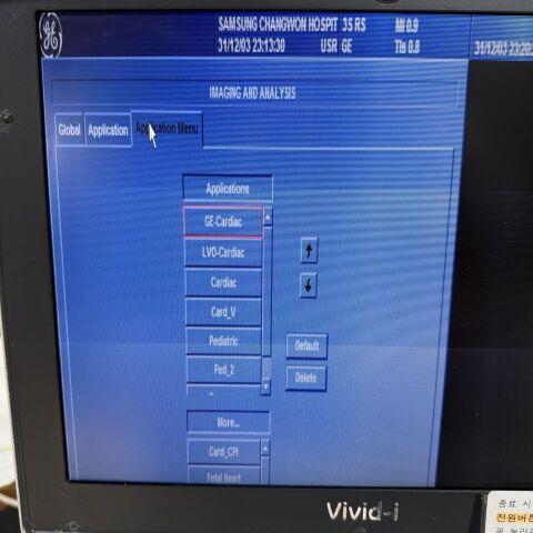 GE Vivid i with Convex 4CRS  Cardiac 3SRS Two Probe Ultrasound OB / GYN