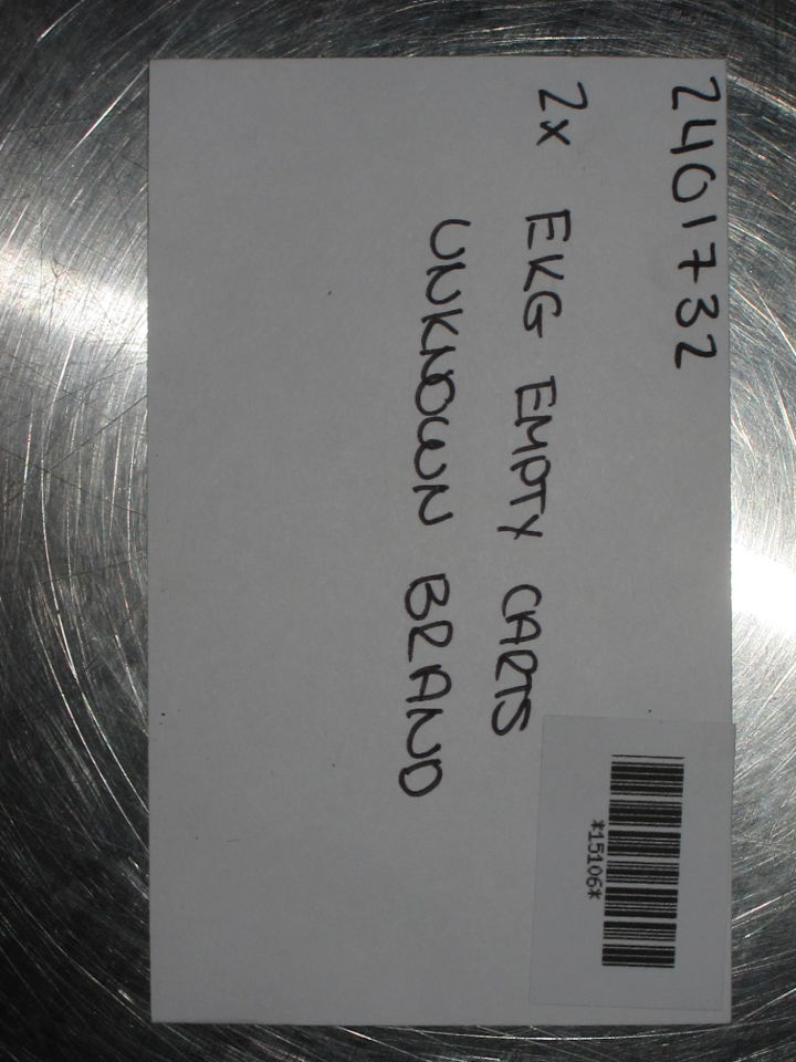 Empty EKG - Lot of 2 Pharmacy/Med Cart
