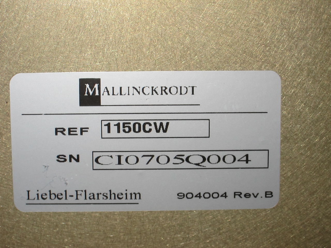 LIEBEL-FLARSHEIM Mallinckrodt Blanket / Solution Warmer