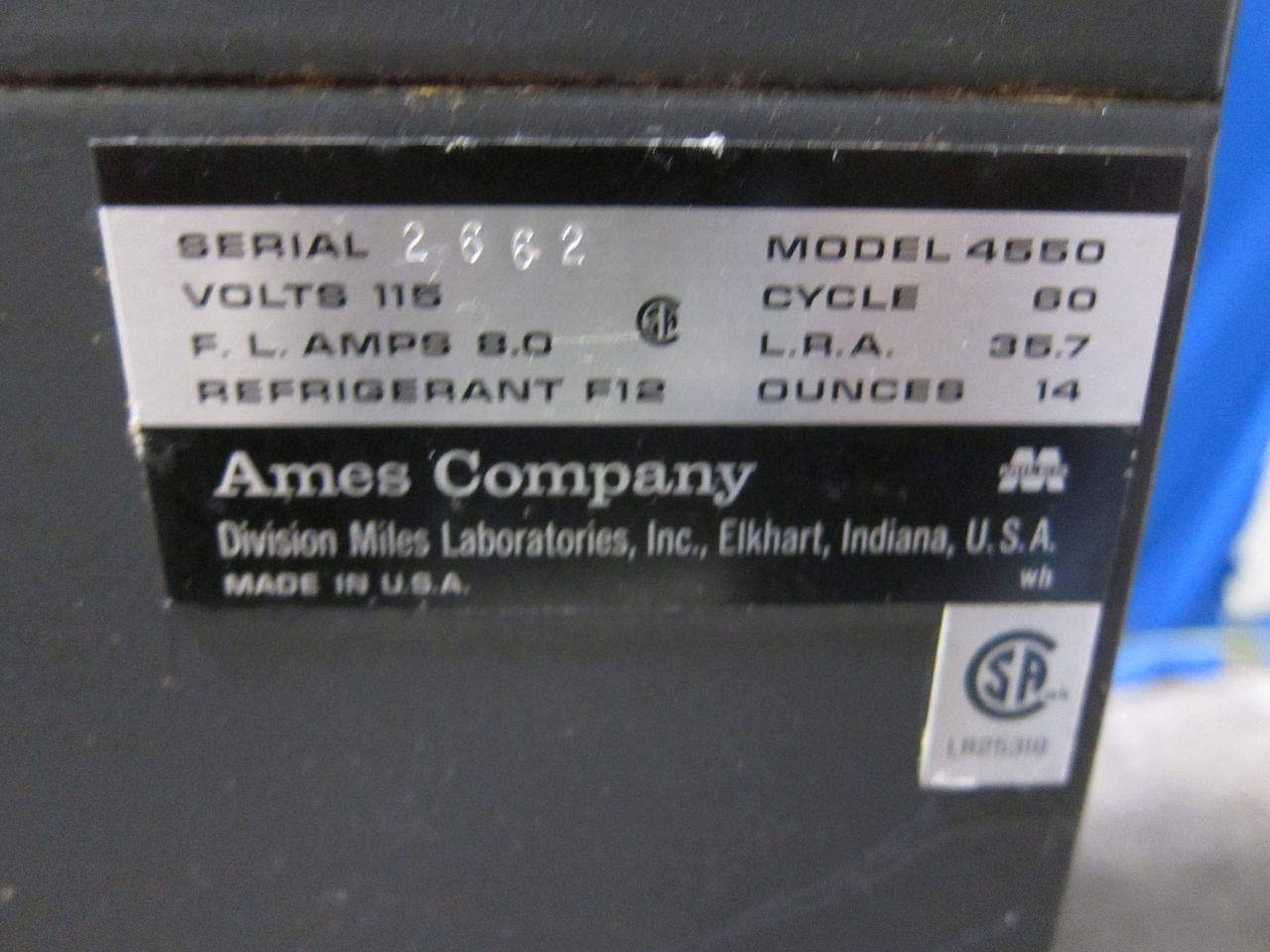AMES COMPANY 4550 Chiller