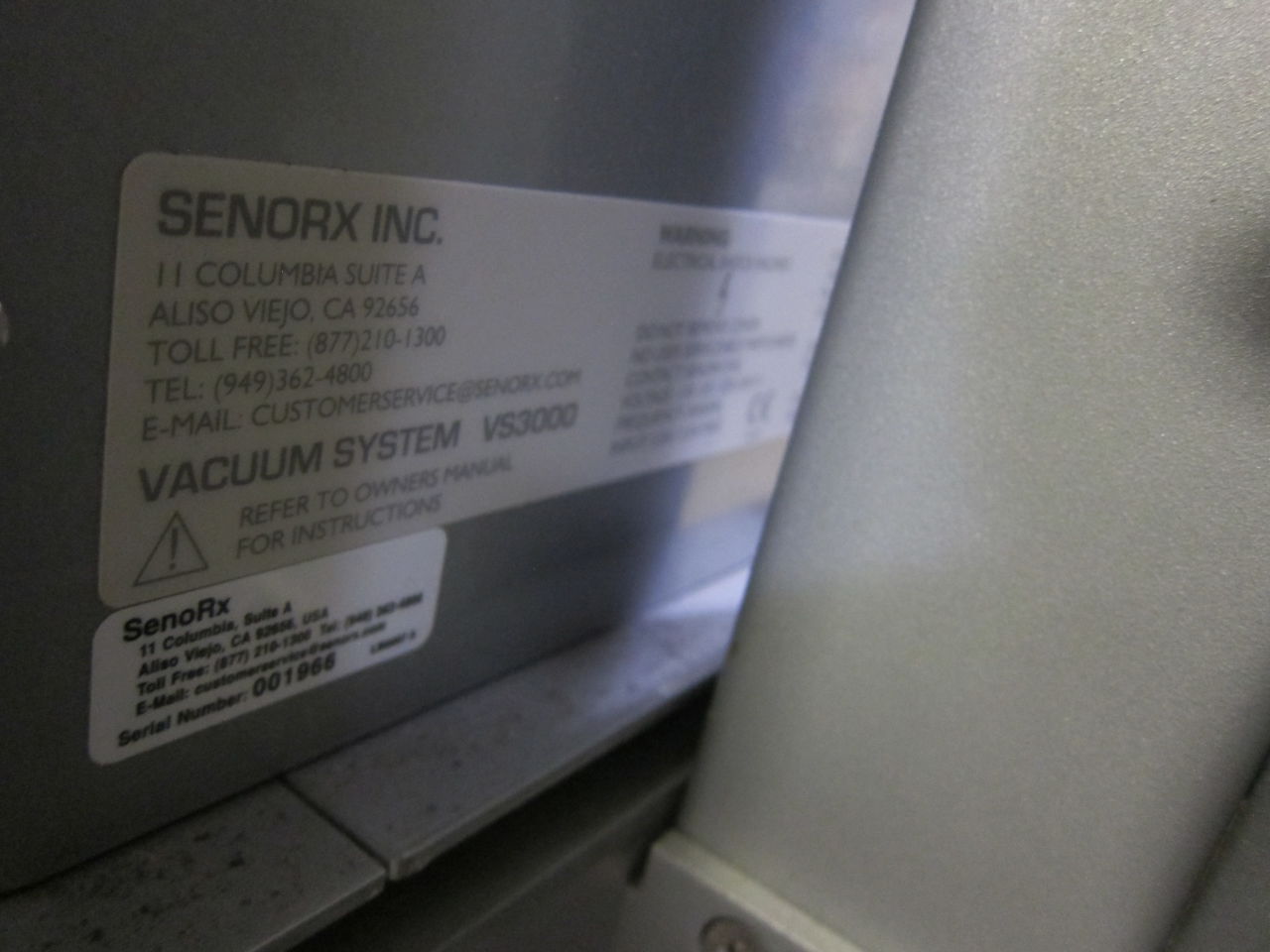 SENORX VS3000 Biopsy Unit