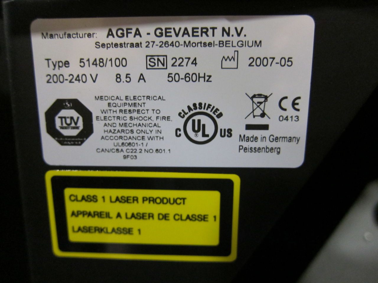 AGFA CR85-X CR