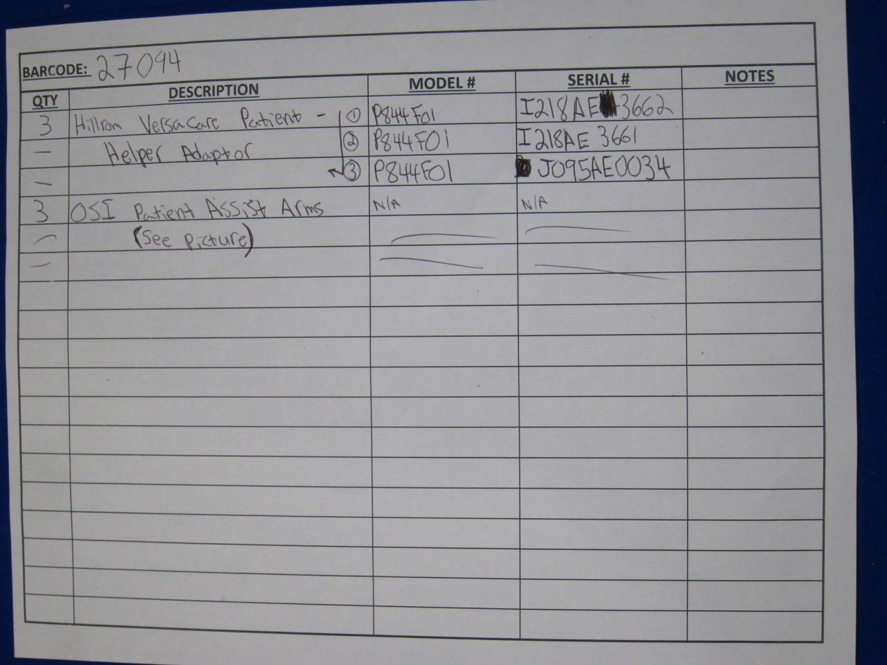 OSI / HILL-ROM Various Patient Mobility Assist - Lot of 6