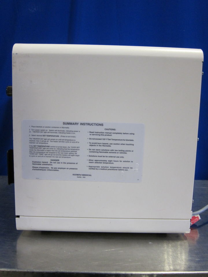 OLYMPIC MEDICAL Warmette Blanket / Solution Warmer