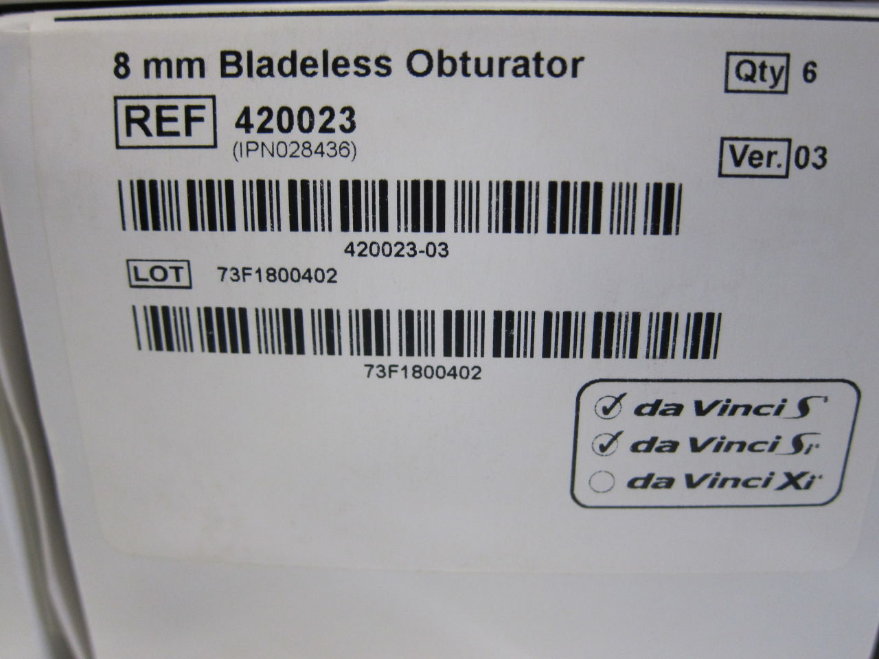 INTUITIVE SURGICAL 420023 Bladeless Obturator - Lot of 30