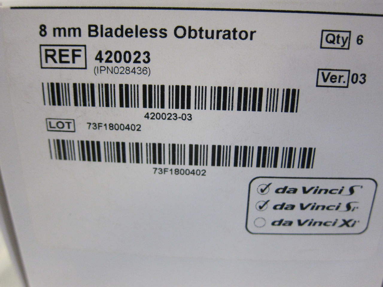 INTUITIVE SURGICAL 420023 Bladeless Obturator - Lot of 30