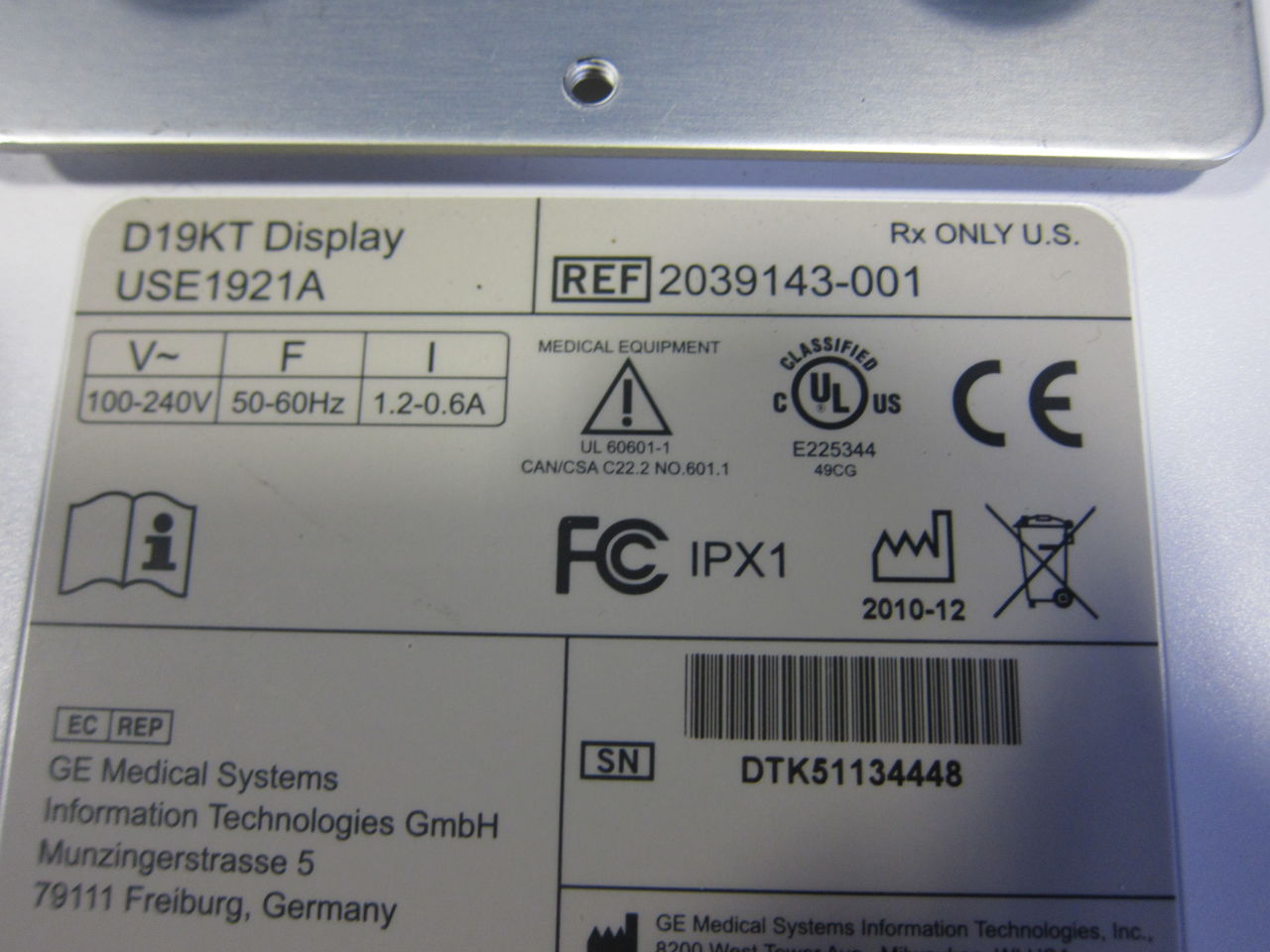 GE Solar 8000M Monitor