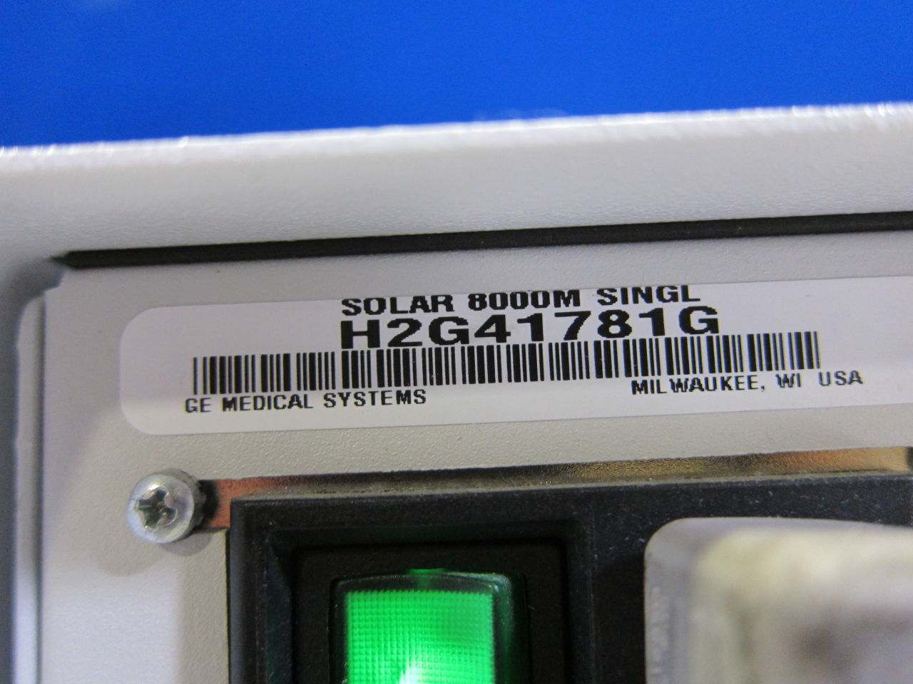 GE Solar 8000M Monitor