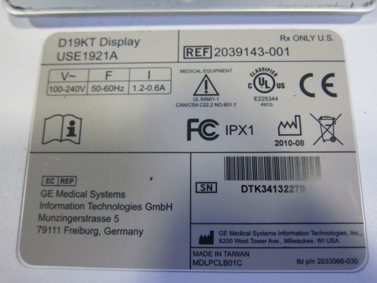 GE Solar 8000M Monitor