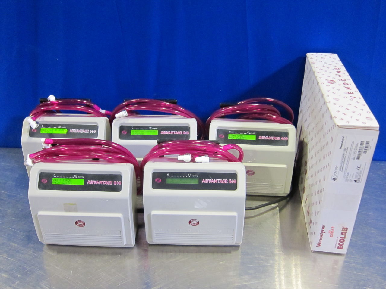 MICROTEK MEDICAL VIA VENODYNE Advantage 610 - Lot of 5 Pump Vascular Compression