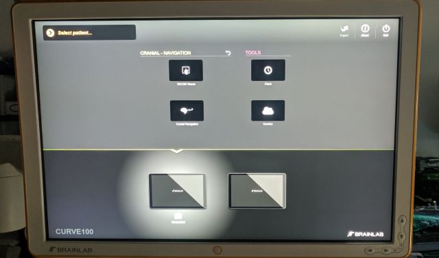 BRAINLAB Curve Image Guided Surgery Dual Monitors Surgical Navigation System