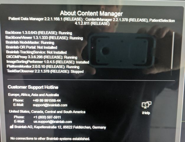 BRAINLAB Curve Image Guided Surgery Dual Monitors Surgical Navigation System