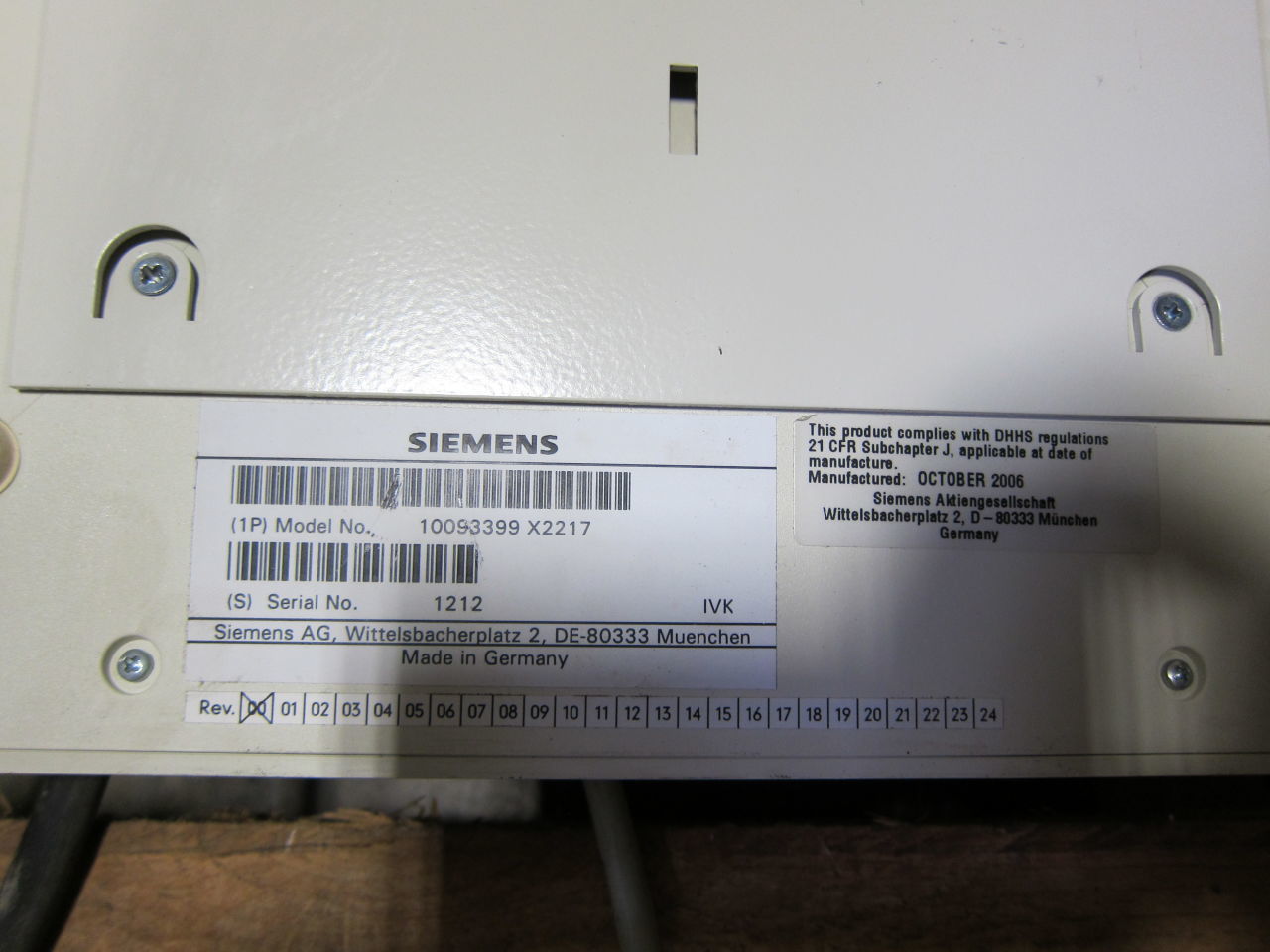 SIEMENS Axiom Sireskop SD S3, Polydoros SX65 Digital Pediatric Rad/Fluoro Room