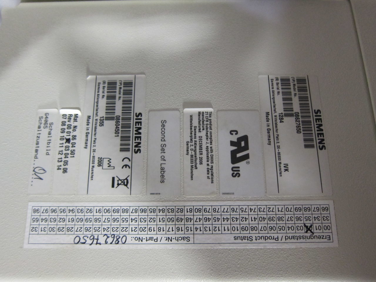 SIEMENS Axiom Sireskop SD S3, Polydoros SX65 Digital Pediatric Rad/Fluoro Room