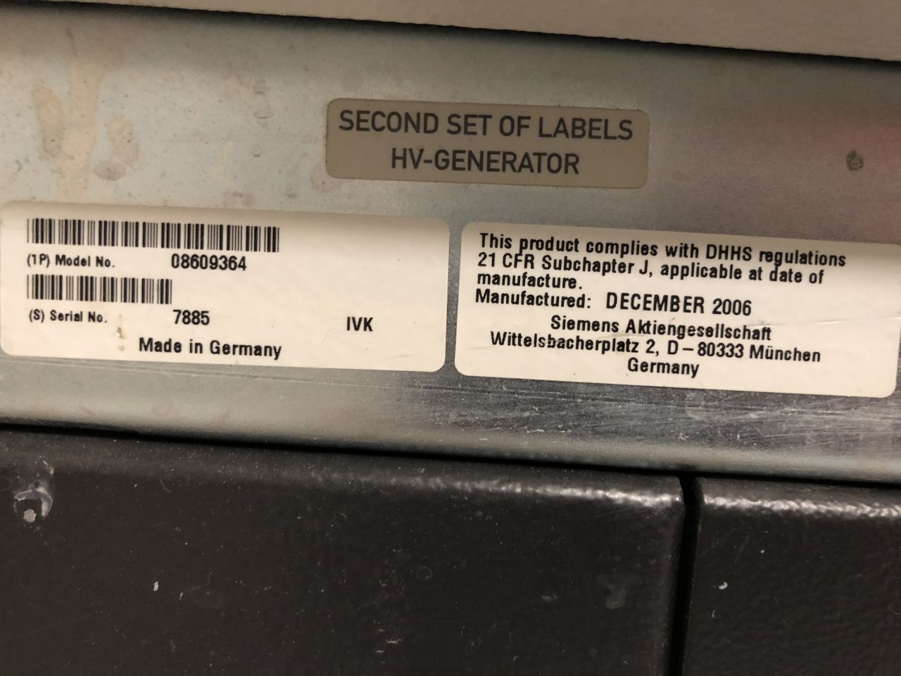 SIEMENS Axiom Sireskop SD S3, Polydoros SX65 Digital Pediatric Rad/Fluoro Room