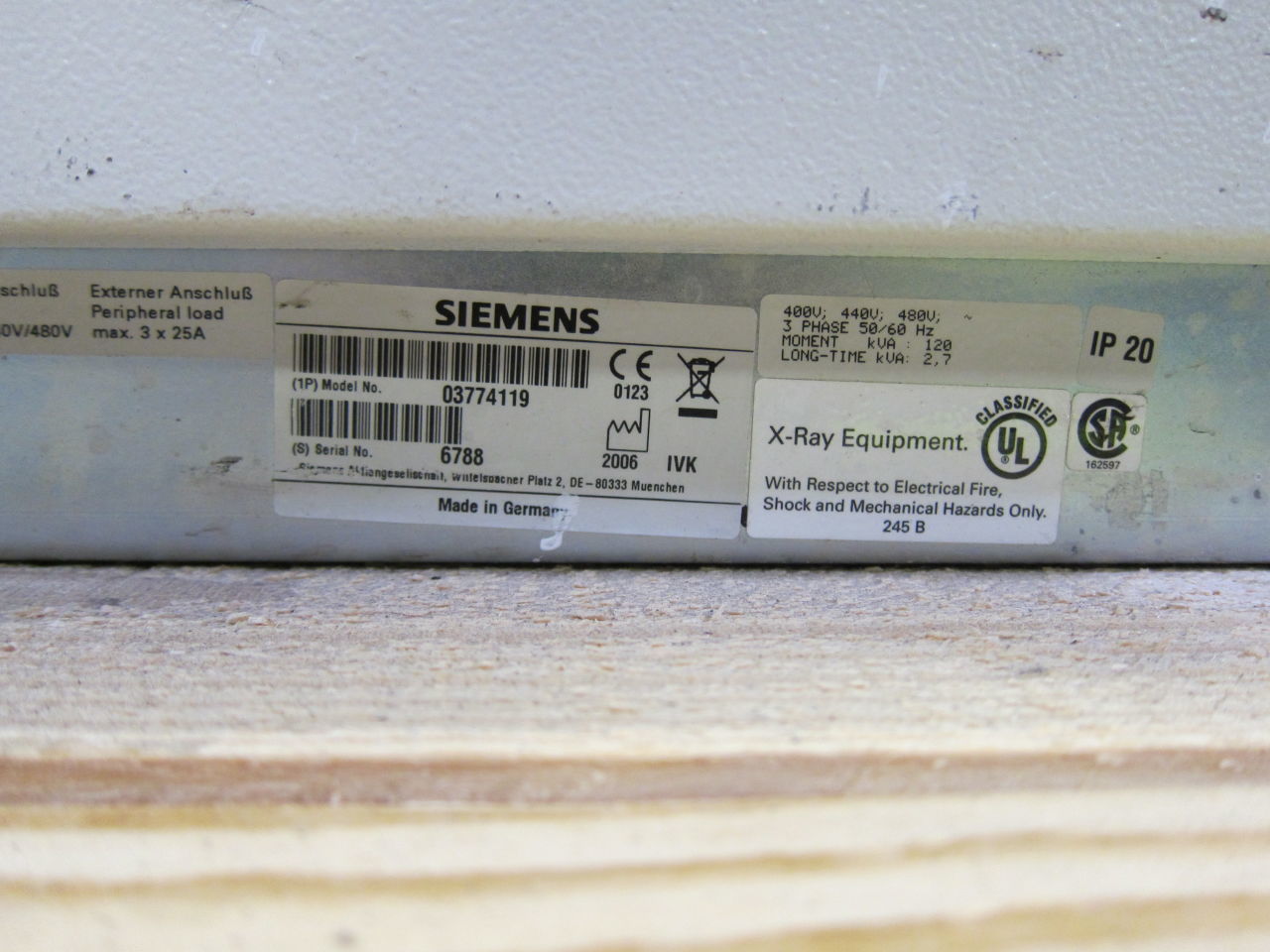 SIEMENS Axiom Sireskop SD S3, Polydoros SX65 Digital Pediatric Rad/Fluoro Room