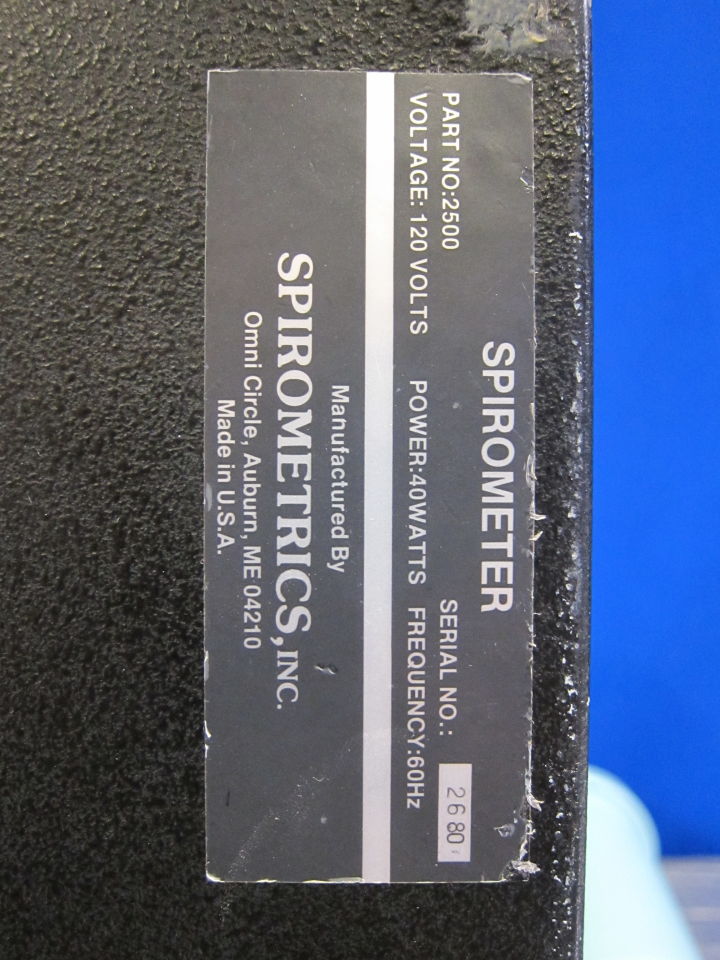 SPIROMETRICS Flowmate 2500 Spirometer
