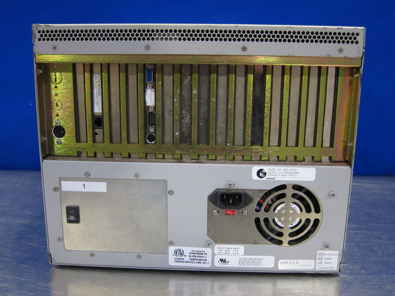 KONTRON 9301-15P-01 EP Lab/X-Ray Room