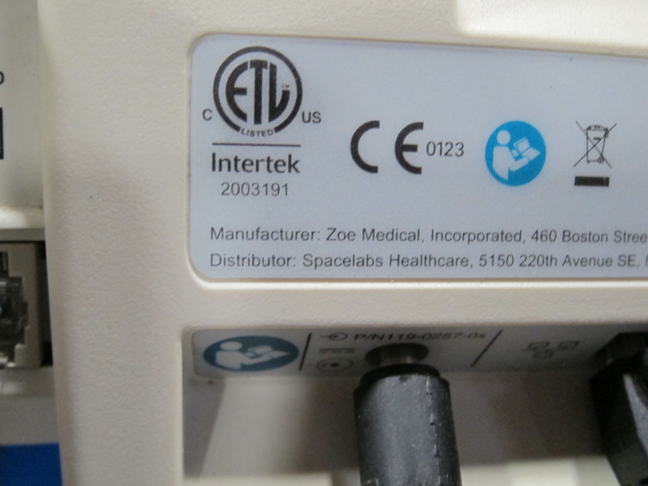ZOE MEDICAL 91330-NT Monitor