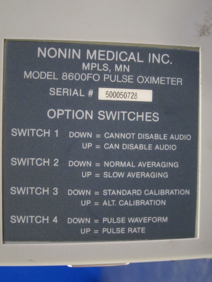 NONIN 8600FO Oximeter - Pulse