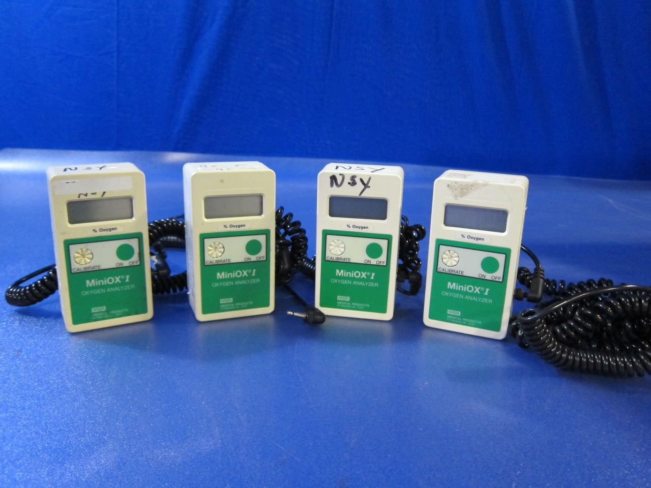 MSA MEDICAL PRODUCTS MiniOx - Lot of 4 Oxygen Analyzer