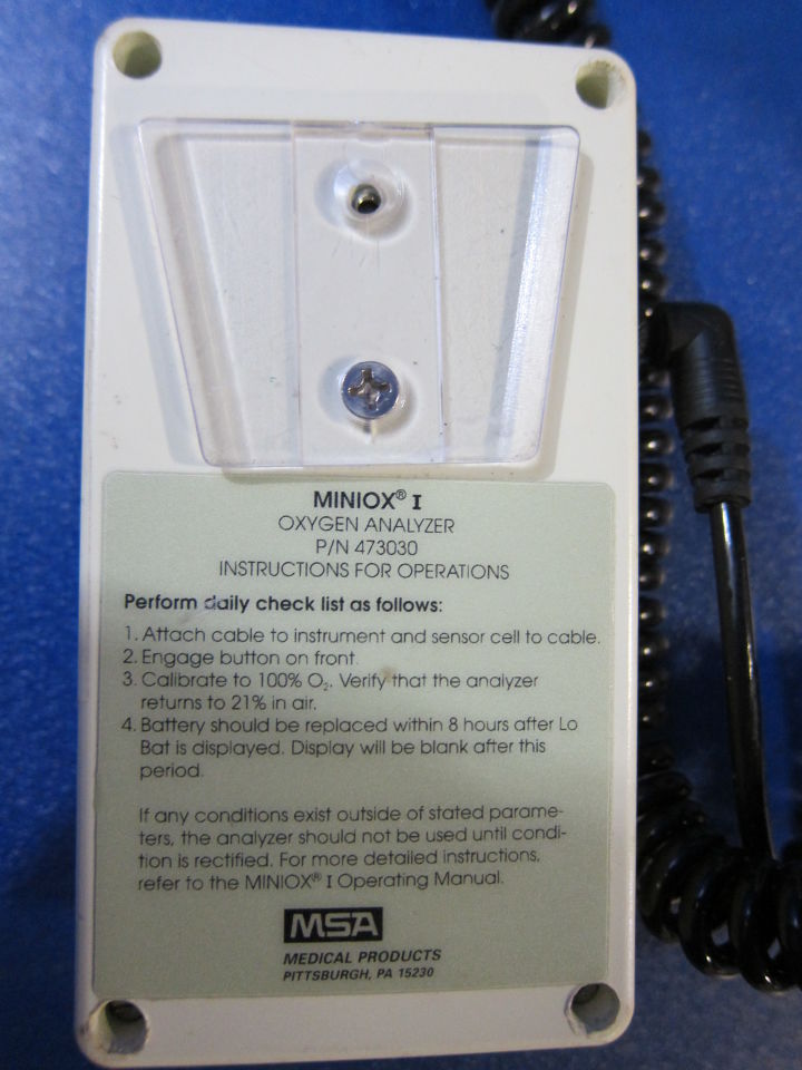 MSA MEDICAL PRODUCTS MiniOx - Lot of 4 Oxygen Analyzer