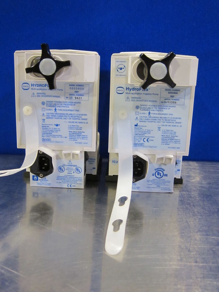 DAVOL HydroFlex - Lot of 2 Arthroscopy Pump