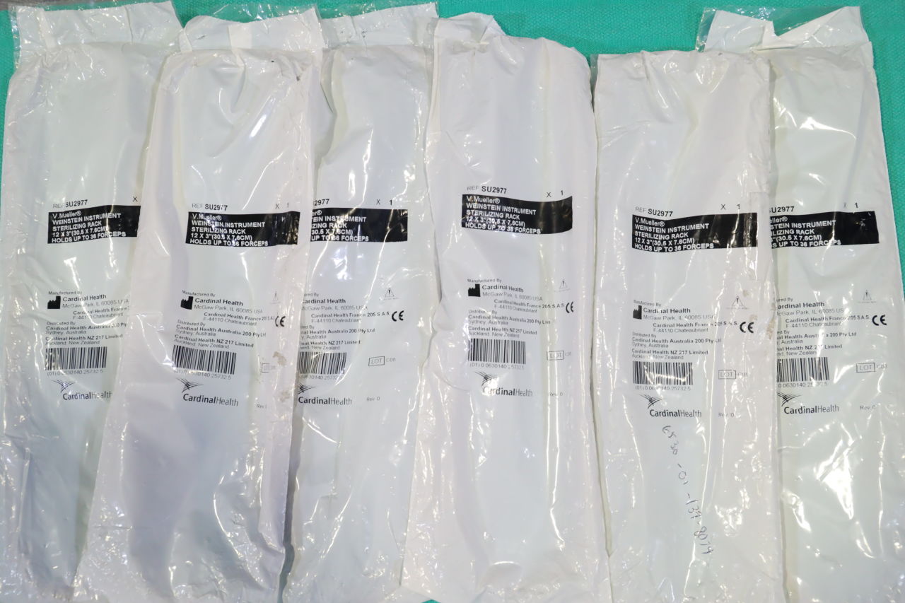 V. MUELLER / CARDINAL HEALTH S42977 Sterilizing Rack - Lot of 6