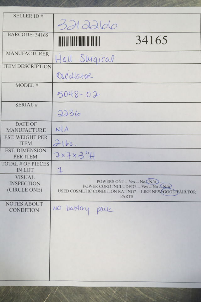 HALL 5048-02 Oscillator