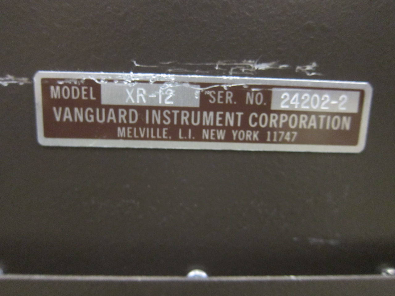 VANGUARD INSTRUMENTS CORP Film Processor