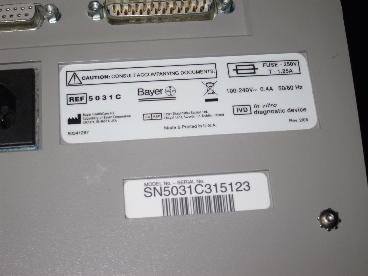 BAYER DCA 2000+ Blood Analyzer